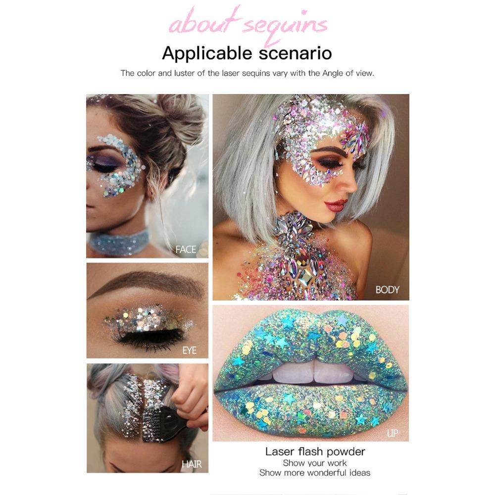 HANDAIYAN Flash Eye Shadow Performance Night Shop Stage Makeup Sequenant Gel Body Milk