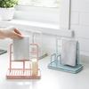 1Pcs Detachable Kitchen Dishcloth Holder Rag Hanger Sink Sponge Holder Storage Rack Shelf For Bathroom Scrubber Brush Organizer