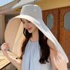 1 Wide Brimmed Shawl Hat, An Elegant Summer Travel Beach Hat, A Must-have for Summer