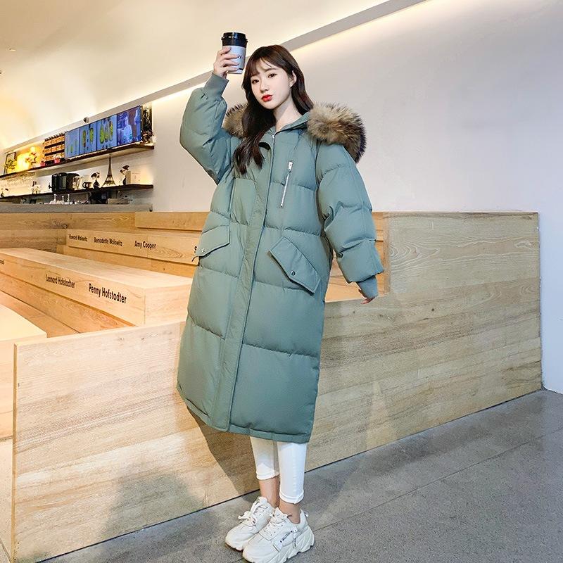 New large size winter down cotton-padded clothes women's long cotton-padded clothes loose cotton-padded jackets bread clothes jacket