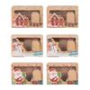 6/12 Weihnachtssüßigkeiten-Keksboxen Geschenkbox Kraft mit Fenster Feiertags-Leckerli-Box Verpackungsbox Weihnachtsmann Schneemann Weihnachten Geschenkbeutel Noel