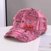 Beliebte Bart-Baseballkappe Hip-Hop Strass karierte Krempe Neue Baseballkappe Personalisierter Trendiger Hut