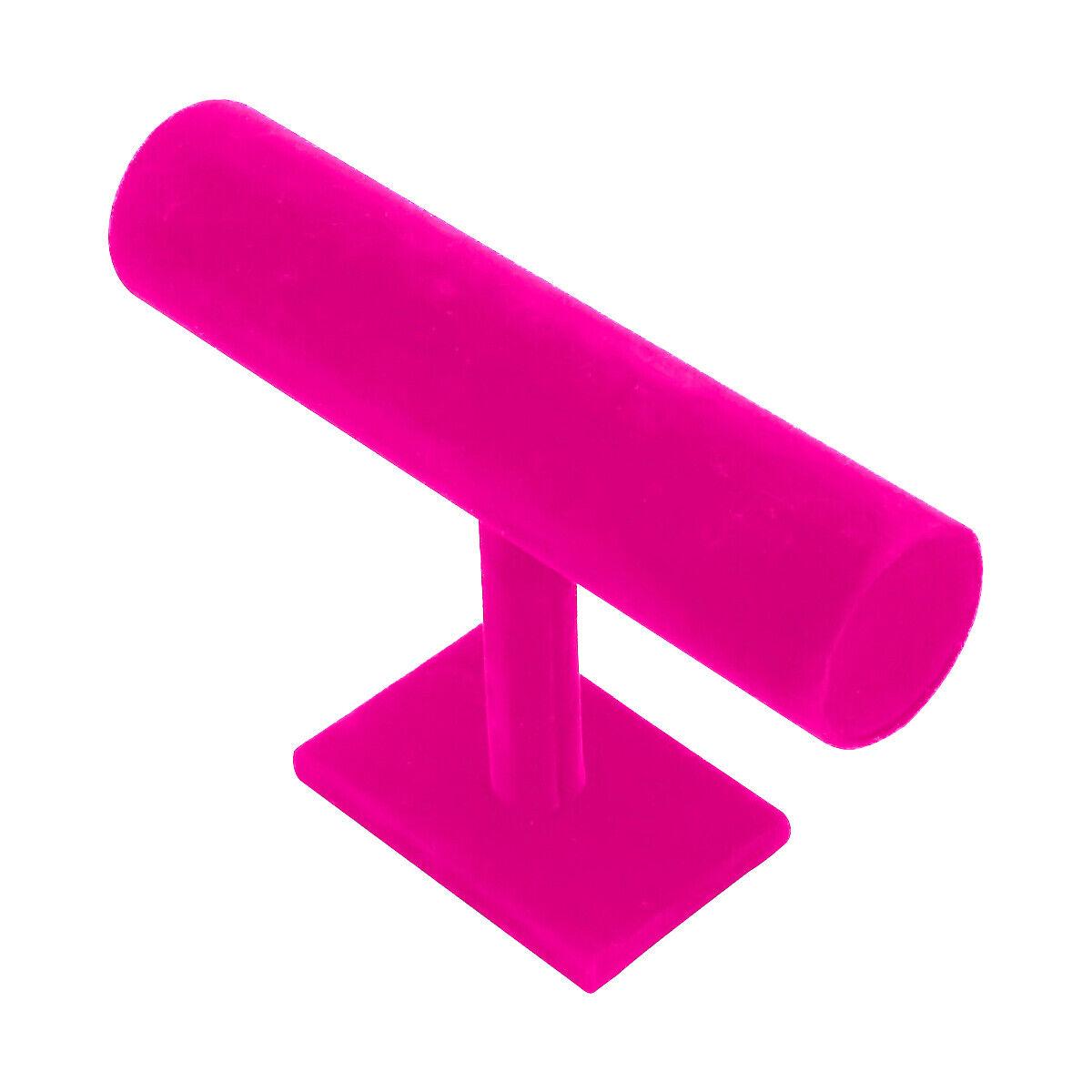 

Подставка для часов-браслетов, бархатная цепочка для браслетов, Т-образная стойка, органайзер для ювелирных изделий, жесткий держатель для подставки, черный, розовый, один ярус розы красного