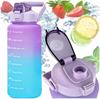 Motivational Bottle Water Bottle for Gym for School Measuring Cup 2000ml 2L
