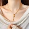 Fu character gourd pendant necklace new Chinese versatile collarbone chain niche fashion light luxury jewelry