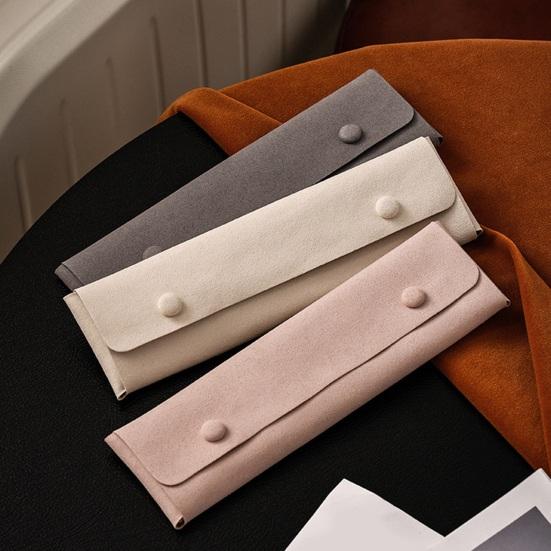 Schmuckaufbewahrungsbeutel Druckknopf Mikrofaser Schmuckbeutel Kratzfest Reise Schmuckorganizer für Halskette Ohrstecker Ringe