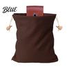 Sac de cueillette mains libres Sac de glanage pliable avec ceinture Toile et cuir PU Ceinture de taille réglable Pochette pour fruits et légumes Pliable