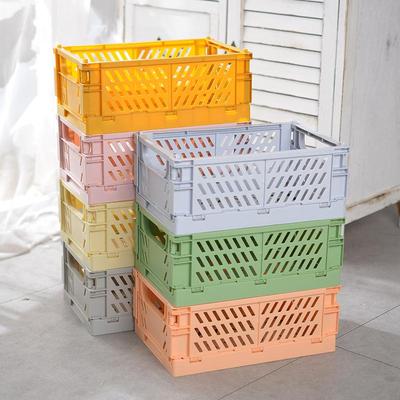 Coș Pliabil pentru Depozitare pe Birou - Design Gol din Plastic pentru Utilizare Zilnică Acasă