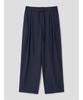 Saendeusaundeu (Unisex) Wide Elastic Waist Pants Navy