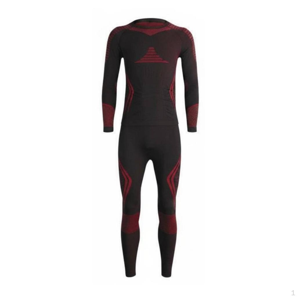 Ski Thermal Underwear Dry Compression Set Warm Base Layer for Women, Men,