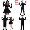 Animal Cosplay Costume For Adults Black Cat Onesie With Spandex Material For Halloween Events