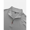 Men's Half-Zip Stand Collar Knit Pullover Casual Sweatshirt.
