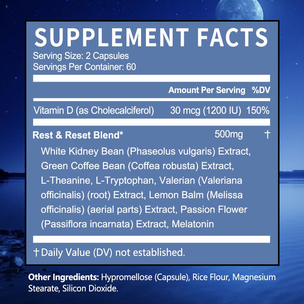 Nighttime fat-burning capsules, 120 capsules
