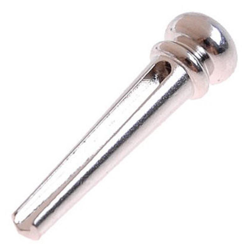 1Pc Chrom Akustikgitarre Messing Bass Bridge Pins String Nagel Pins / End Pins