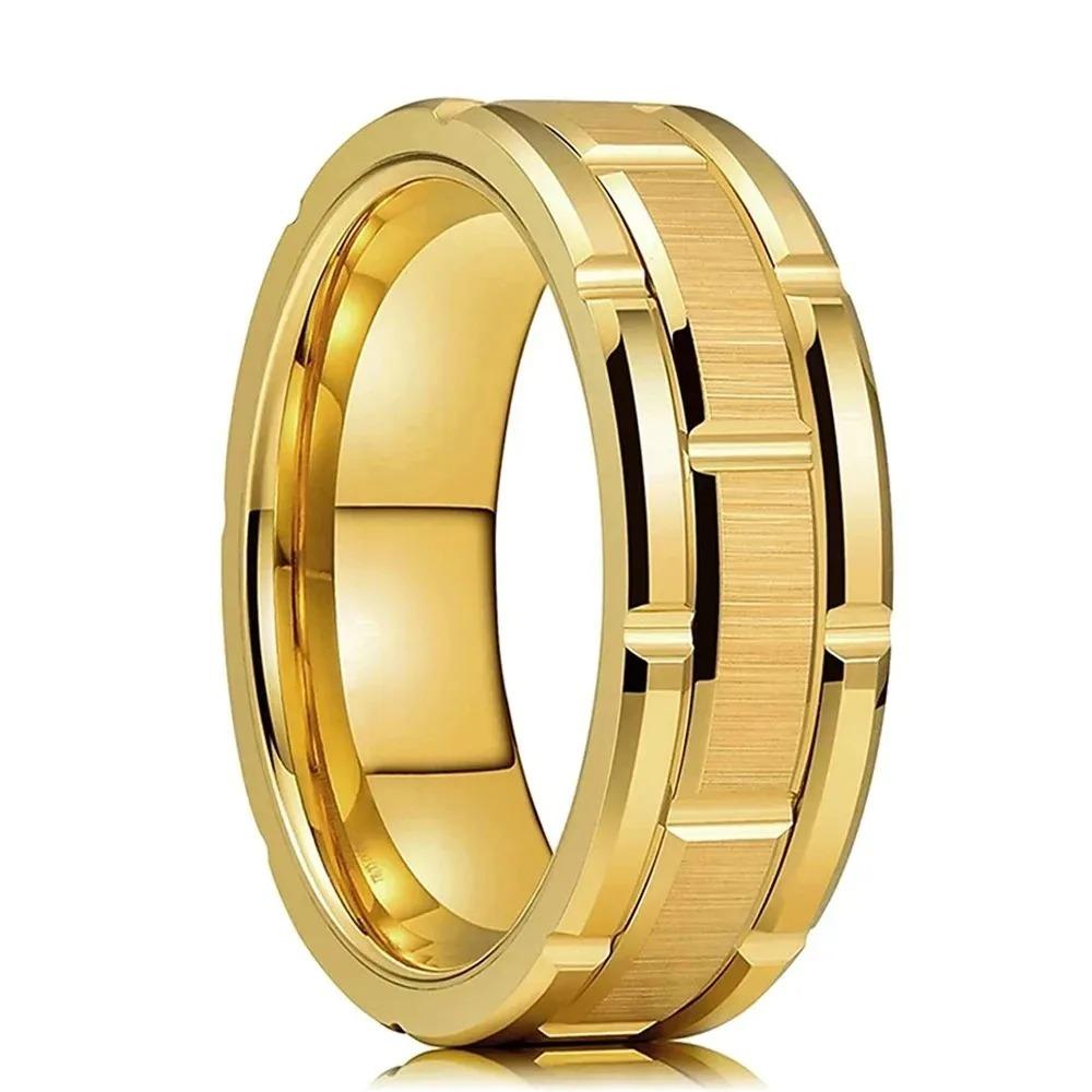 Fashion 8mm Men Stainless Steel Celtic Dragon Rings Inlay Black Carbon Fiber Rings For Men Wedding Band Jewelry