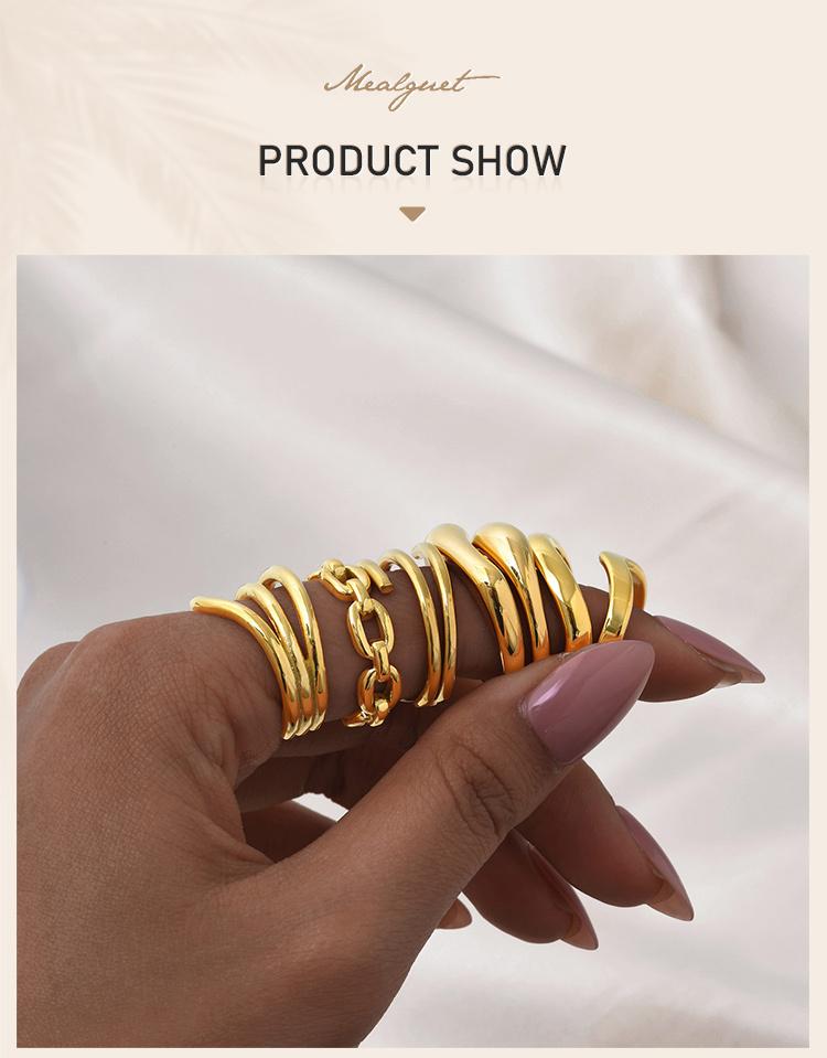 s Rings Set Jewelry. Stainless Steel Geometric Creative Finger Ring for Women Gift