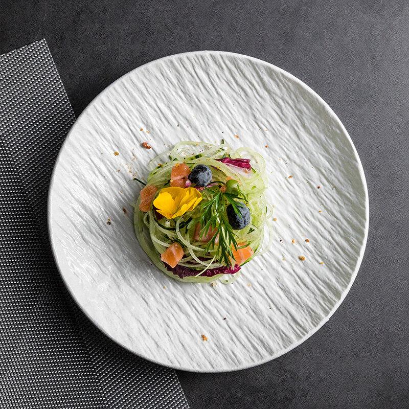 Premium Stone Texture Ceramic Dinner Plate