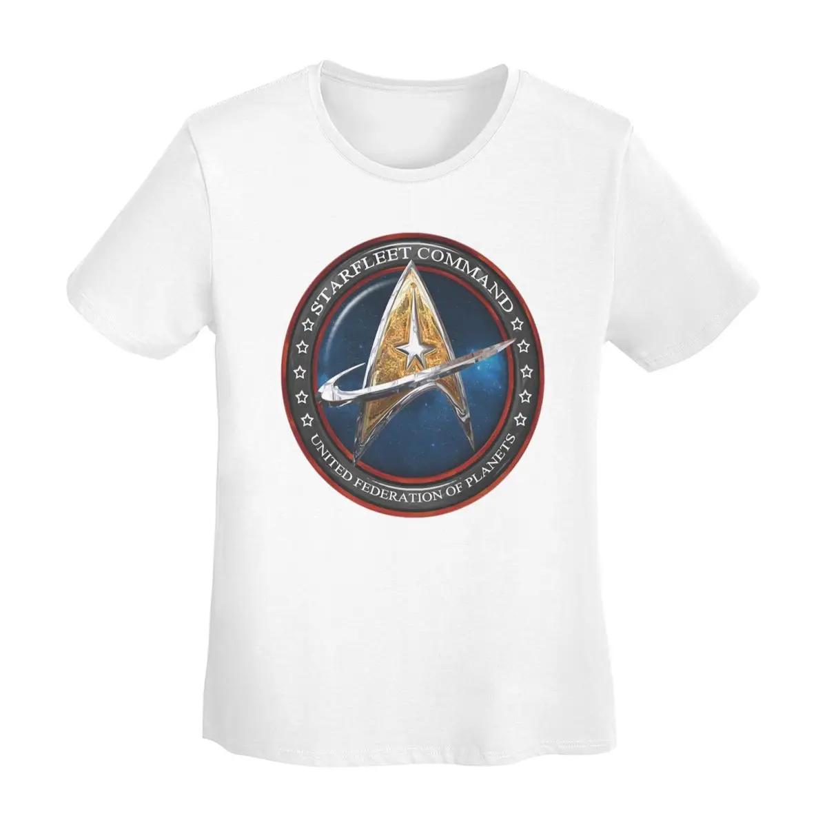 

Star Treks Science Fiction TV Series TShirt Women Short Sleeve T Shirts Crew Neck Streetwear Cotton Summer Tees Streetwear S