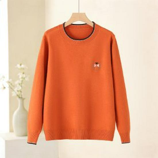 Mom s Spring 2026 Fashionable Knit Sweater for Women 50+ - Stylish Spring & Autumn Top XL оранжевый/красный