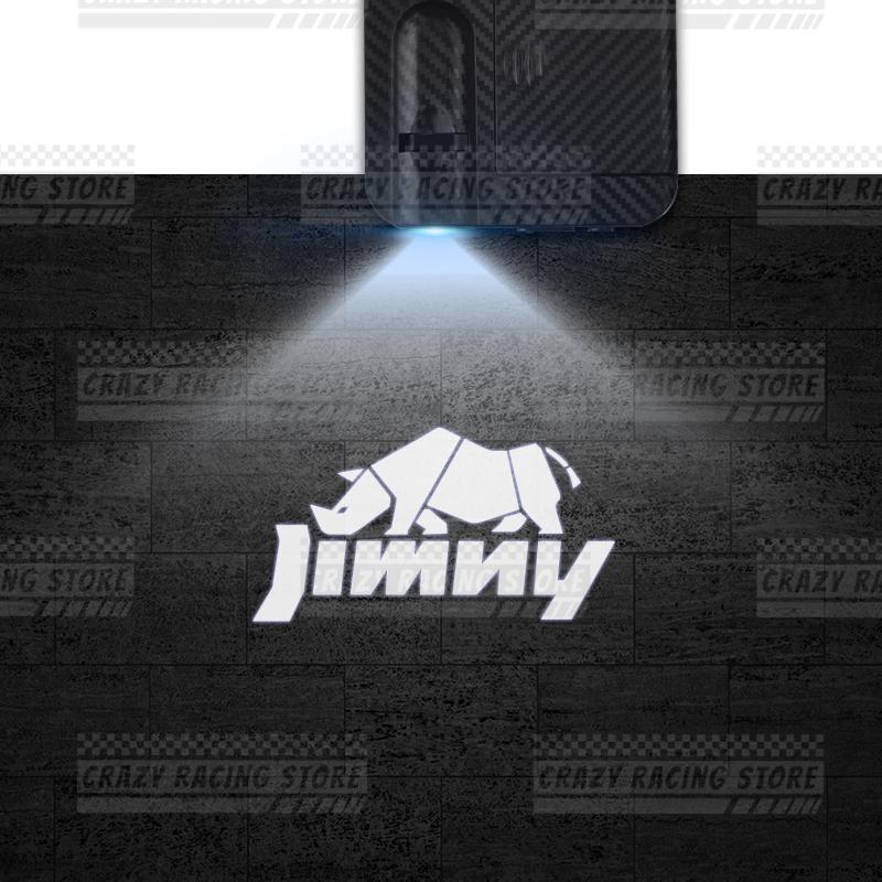 1/2PCS For Suzuki Jimny Rhino Rhinoceros Off-Road Vehicle Logo LED Courtesy Lamp Car Door Welcome Light Ghost Shadow Light