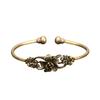 Handcrafted Floral Copper Bangle Comfortable Fit Floral Bracelet Fashion Jewelry For Casual Or Formal Outfits