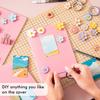 Feela A5 Softcover Journal, 16-Pack, 46 Pages, Pink, Lined, Thread-Bound, Cute Travel Journal, Memo Pad, Student, Girl, School Supplies