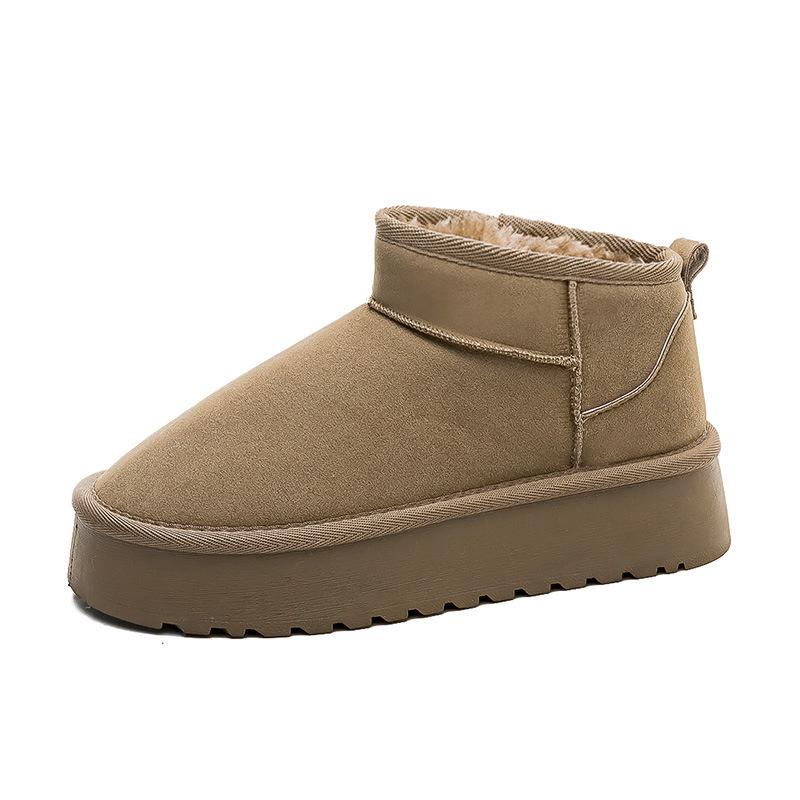 Winter New Thickened Velvet Snow Boots Women's Warm Cotton Boots Versatile Non-slip Bread Cotton Shoes