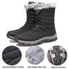 Men New Cotton Shoes Waterproof and Cold Proof Long Boots for Men Outdoor with Thick Velvet and Warmth Snow Boots