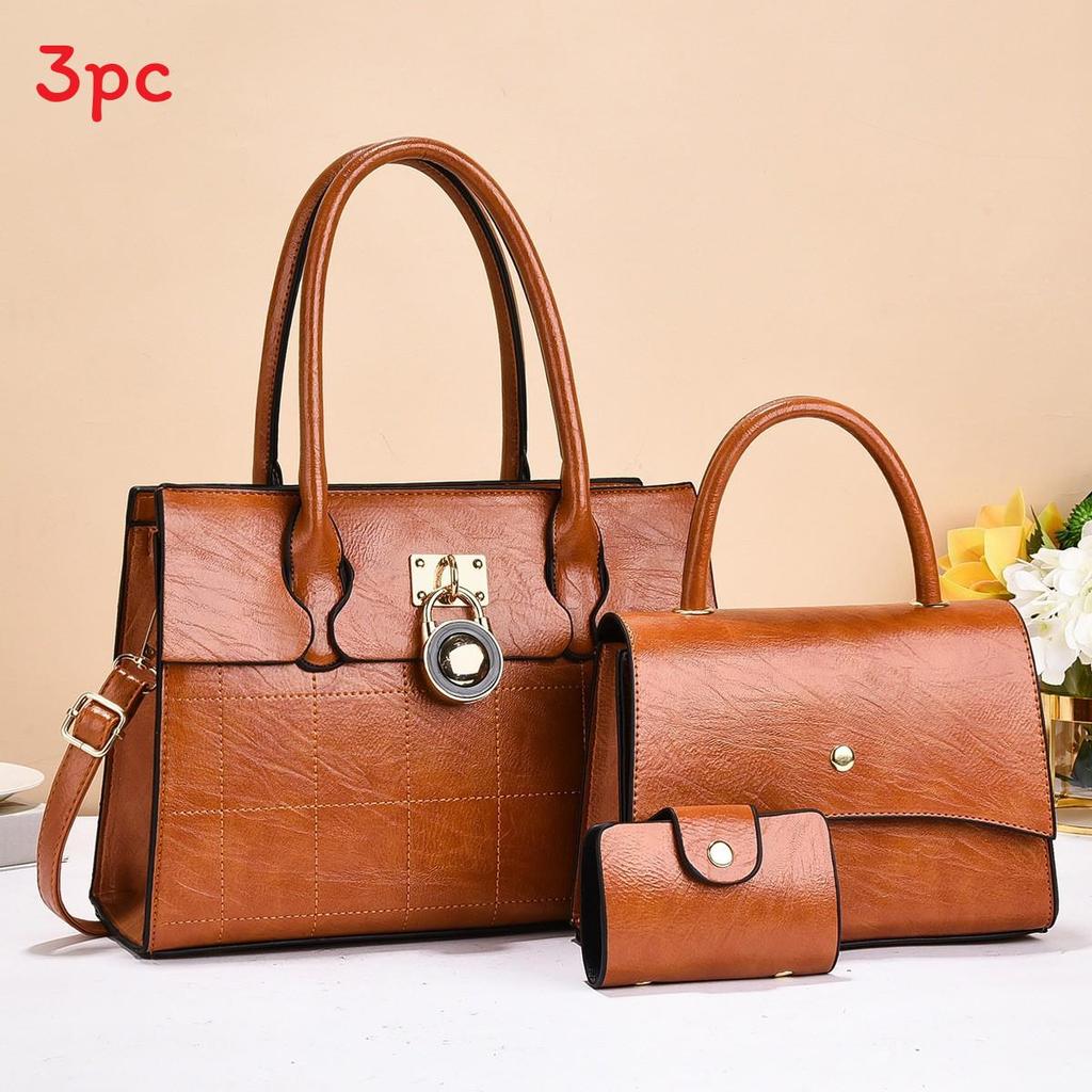 Pu Leather Large Capacity Tote Bag For Women With Multiple Pockets For Daily Use