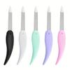 5 pcs/set Little Fish Folding Nail File Washed and Polished Manicure File Double Sided Frosted Abs Plastic Material Nail Art Too