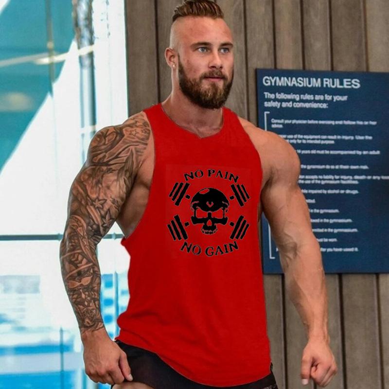 Gimnasio T camisas Sport chaleco Gimnasio ropa hombres Veste Homme camiseta  Stretch Ank Tops hombres comprar a buen precio — entrega gratuita, reseñas  reales con fotos — Joom