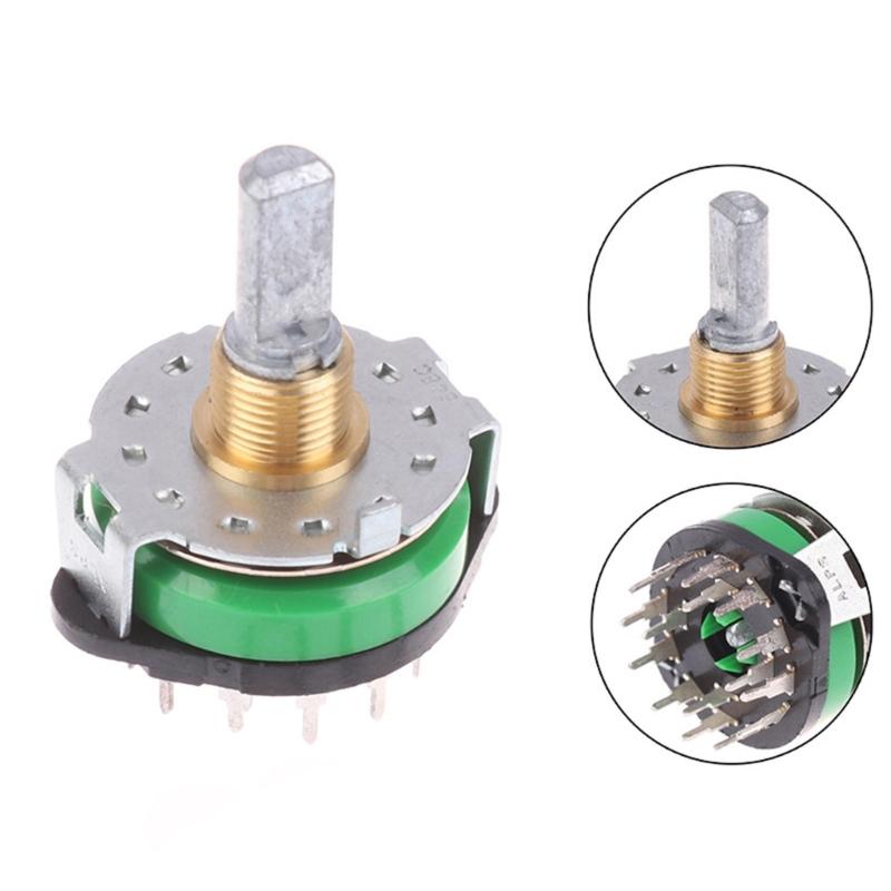 Rotary Switcher 4 Rod 12 Position SRRM1C7800 Power Amplifier Sound Signal Switcher Half Shaft Power Amplifier