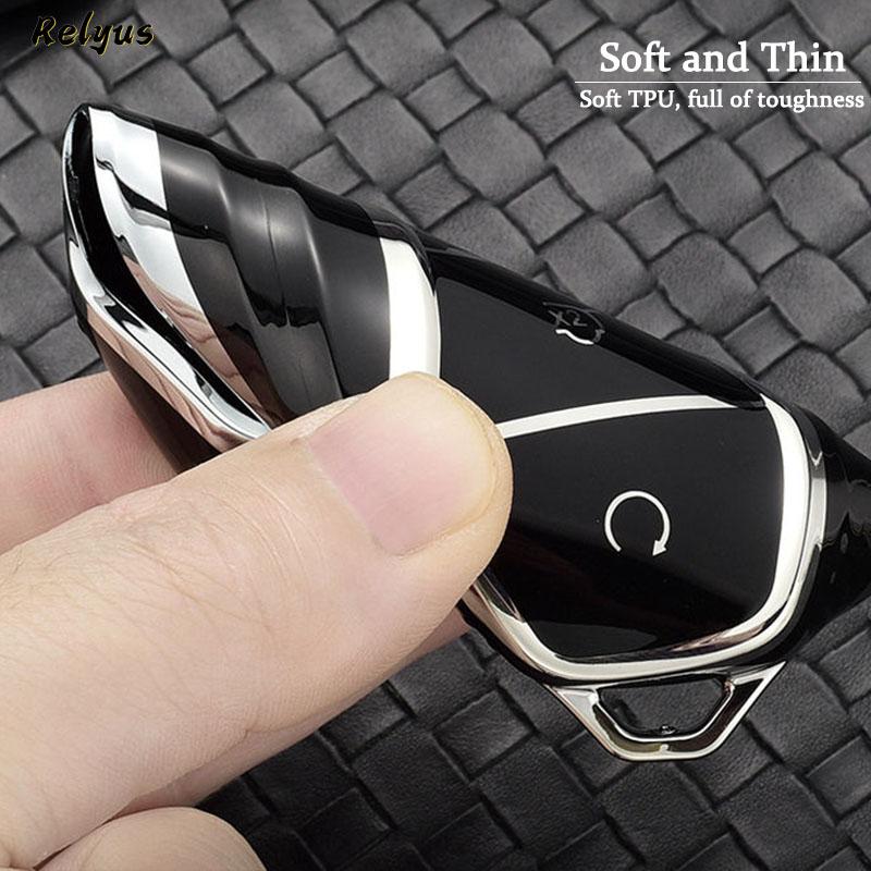Car Key Case Cover For Byd Qin Plusdmi Atto 3 Han Ev Dolphin Tpu Car Key Protection Shell Keychain Fob Byd Interior Accessories