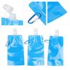 Collapsible Water Bottle Multifunction BPA   PE Soft Water Bottle for Outdoor Travel Camping 700ml