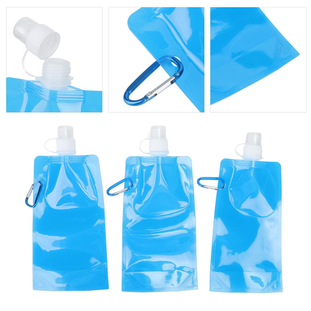 Collapsible Water Bottle Multifunction BPA   PE Soft Water Bottle for Outdoor Travel Camping 700ml