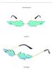 Flame Sunglasses: Dazzling Fireworks Colors, Silver Metal Frame - Perfect for Women's Parties and Bars