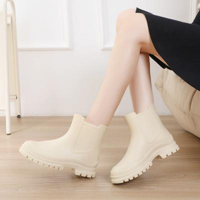 Neue koreanische Damenmode kurze Gummi Regenstiefel
