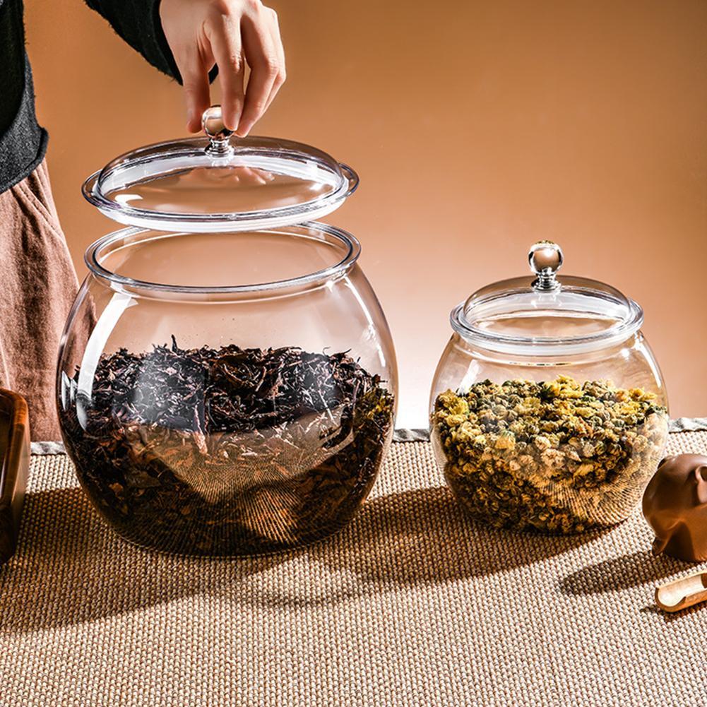 1.1/2.3/4/6L Flour Grains Candy & Cookie Plastic Jar Hard and Smooth Pot with Lids Clear Airtight Food Storage Canister For Home