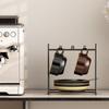 Vertical Coffee Cup Holder Iron Cup Storage Rack Durable Cup Plate Rack  Kitchen