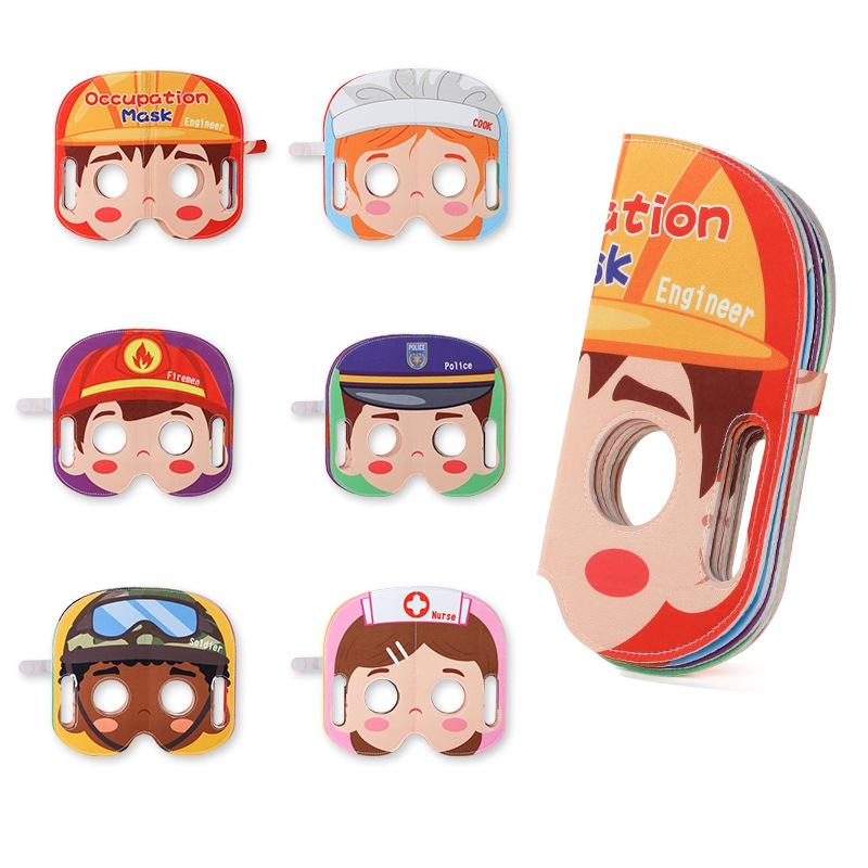

Kid Animation Cloth Book Mask Set 1Pcs Role-Playing Game Theme Birthday Party Supplies Perfect Cosplay Present For Caring Small Hands
