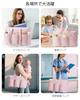 Fasrom Home Visit Nursing Bag, Fluffy, Lightweight, Large Capacity, Multi-functional Bag for Nurses, Doctors, Students, and Commuters, Pink (Bag Only)