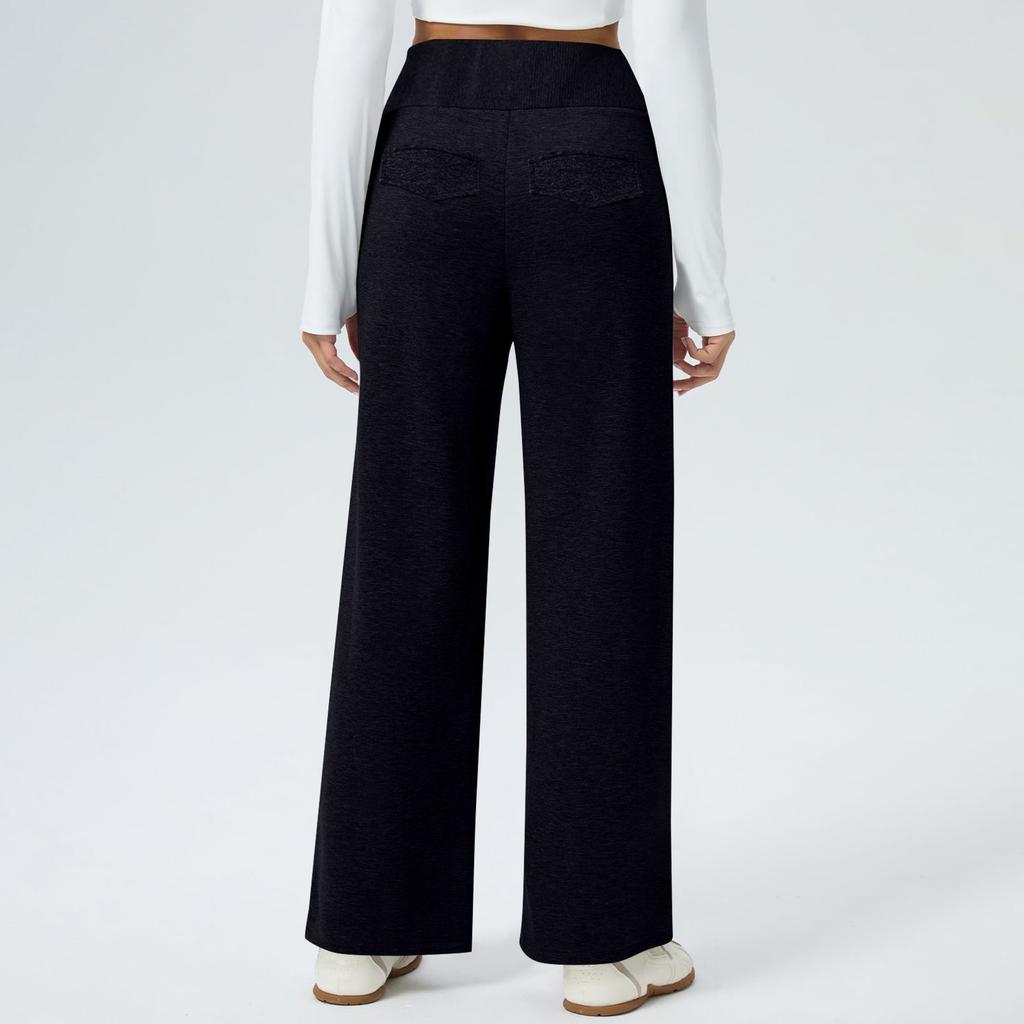 Women's Fashionable Quick-dry Leggings-style Solid-color Sports Trousers