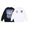 1111 Off-White 2026 Spring and Autumn New OW Magic Elder Pattern Printed Men's and Women's Round Neck Hoodie