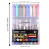 8 Colori Pennarello Metallico per Acqua Pennarello Metallico per Tessuto Penna per Disegno Graffiti Ceramica Fai da Te Penna Colorata per Artigianato Cancelleria Artistica