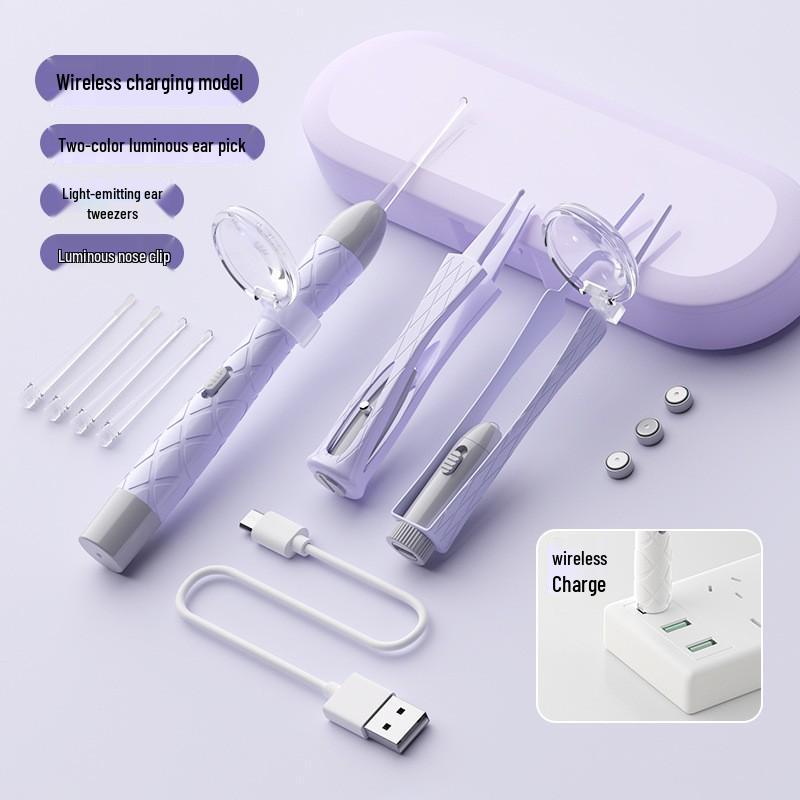 Baby Earwax Removal Tool: Soft-Headed Ear Pick with Light for Infants and Toddlers