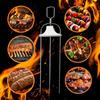 Stainless Steel BBQ Kebab Skewer with Slider Reusable Barbecue Skewers Easy Release Meat for Outdoor Grilling Camping Picnic