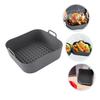 20cm Silicone Air Fryer Liners Reusable Non-Stick Basket Fryer Liners Replacement of Parchment Liner Paper Air Fryer Basket