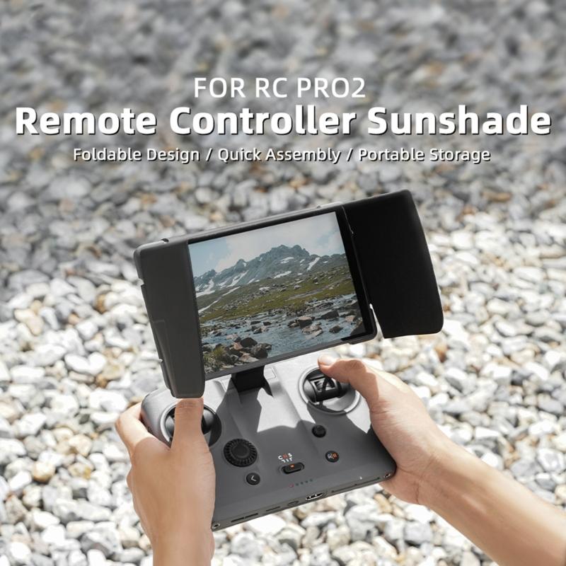 Quick Folding Sun Hood Cover For Remote PRO2 Drones Controllers Soft PU Fabric Easy Storage Travel Friendly