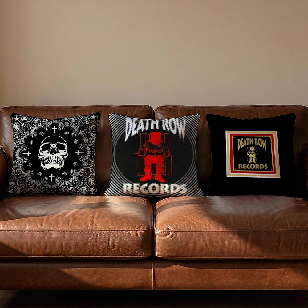 DDeath Row Records Cushion Cover Soft Reversible Durable Pillow Cover MultiScene Use for Home Car Daily Comfort