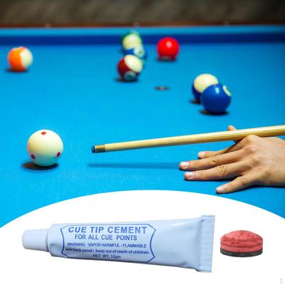 Billard-Queue-Spitze mit Zement, einfach anzubringen, schnelltrocknend, Ersatz